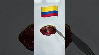 Colombia Flag Colors Mixing   Yellow  Blue  Red  Blend shorts