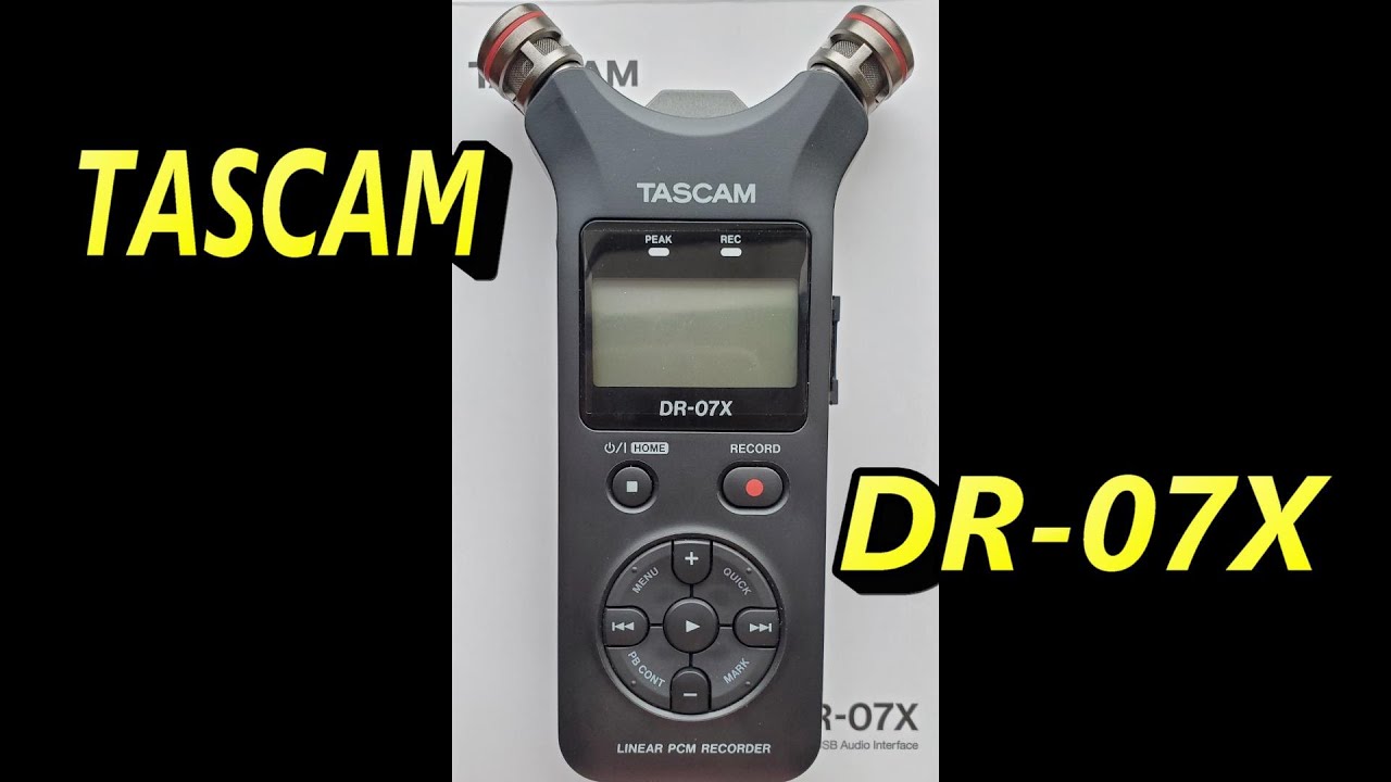 TASCAM DR-07X 音楽練習録音のため購入してみた。 - YouTube