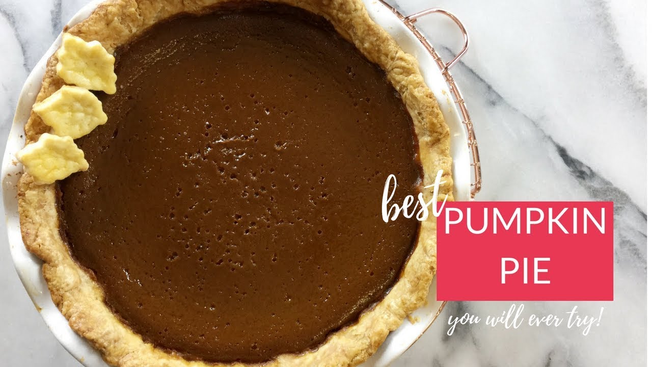 HOMEMADE PUMPKIN PIE RECIPE BAKERS GONNA BAKE COOK WITH ME YouTube