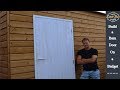 Build a shed  workshop part 7  build a barn door on a budget