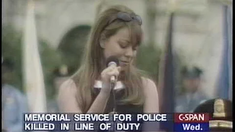 HQ - Mariah Carey - Hero Live -  Peace Officer's Memorial Service, 1996, Singing for Clinton