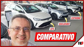 COMPAREI NIVUS GTS, VIRTUS EXCLUSIVE E T-CROSS EXTREME! MESMO MOTOR, PROPOSTAS DIFERENTES!