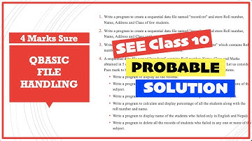 Class 10 File handling important question solutions