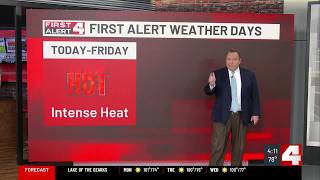 Hello Heat Wave!  First Alert Weather Days In Effect Through Friday For Intense Heat