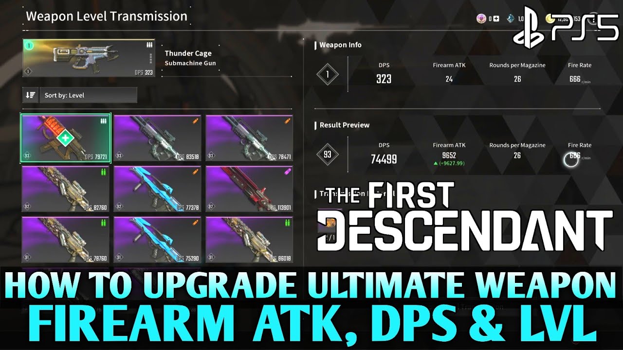 How to Upgrade Thunder Cage THE FIRST DESCENDANT How to Upgrade ...