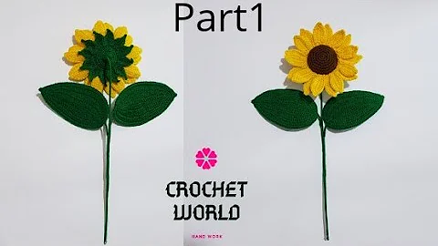Create your own adorable crochet sunflower with this free tutorial!