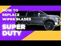 How to replace wipers on Ford F250 F350 Superduty Tremor &amp; review of a good replacement blade (Easy)