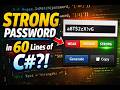 Build a Password Generator with Strength Meter in C# WinForms (Random + Regex Tutorial)