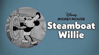 WALT DISNEY present STREAMBOAT WILLIE 1928 (Mickey Mouse Cartoon) | Mastering in 4K &amp; sound