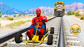 Funny Moments In GTA 5 - Spider-Man #7