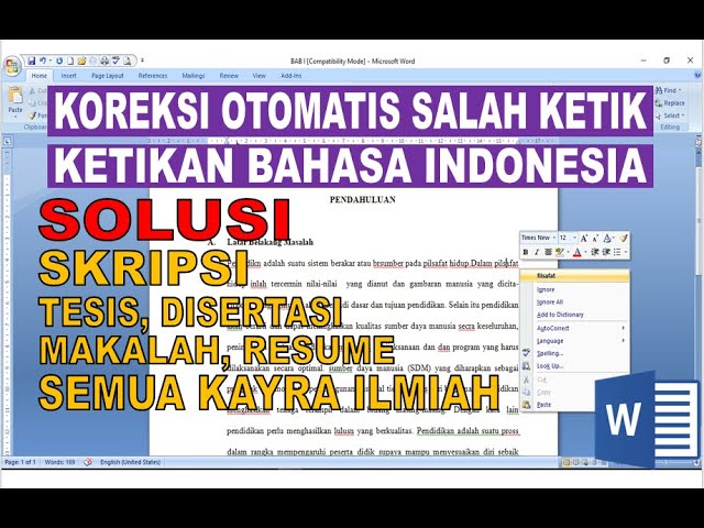 [Tutorial Lengkap] Cara Cek Typo Di Word Bahasa Indonesia Beserta