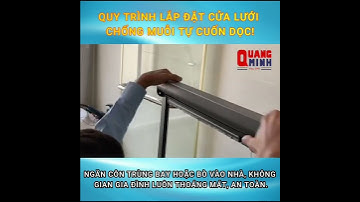 Hướng Dẫn Lắp Đặt Cửa Lưới Chống Muỗi Cuốn Dọc #Shorts