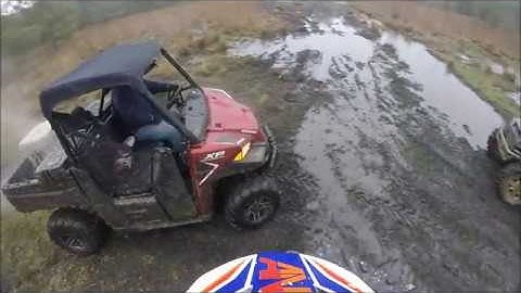Polaris Ranger xp 1000 Tearing up the Mud!