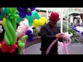 Los Angeles Balloon Artist Frank Alday "Mr. Shapalloons" Making A Michelle's Heart