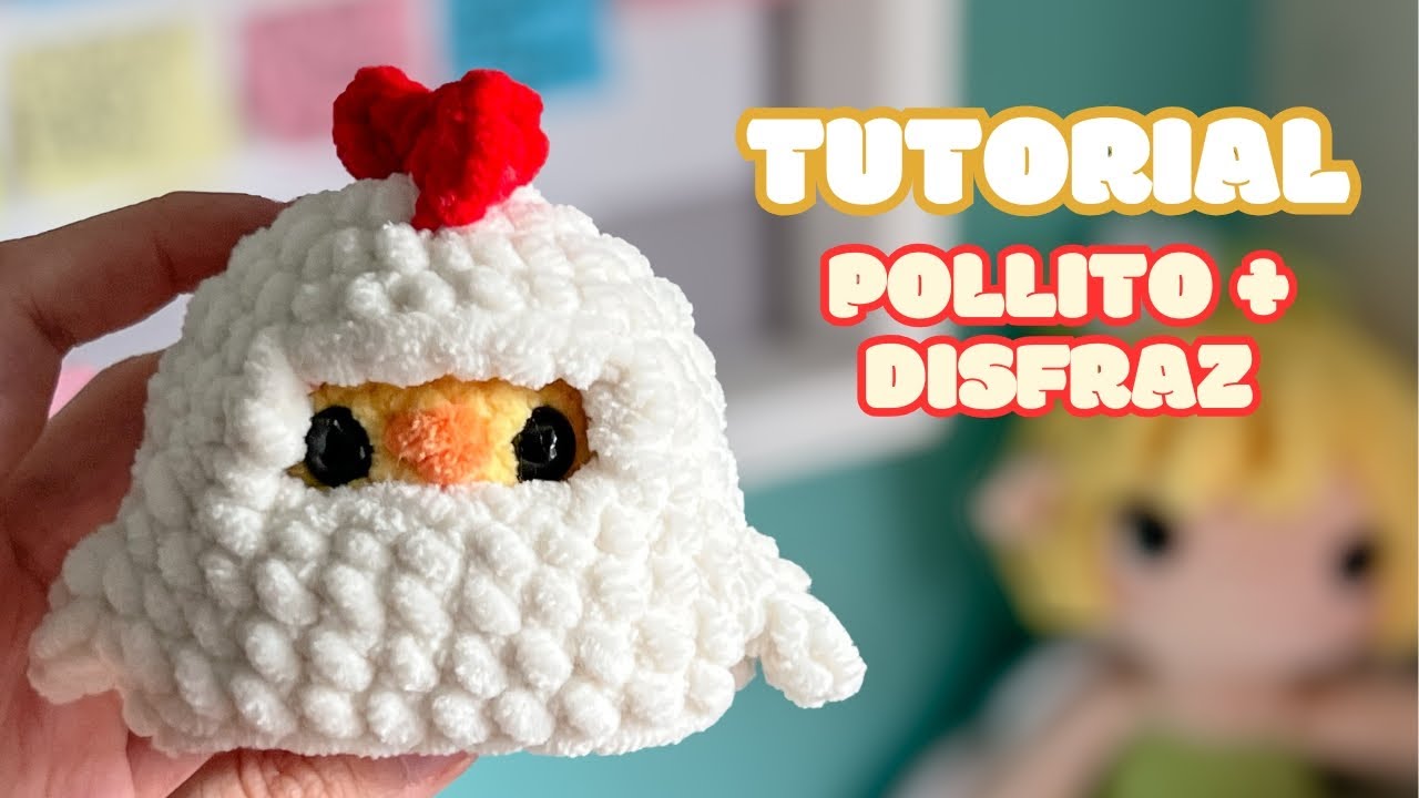 Pollito disfrazado de gallina 🐥🐔 | Amigurumi a crochet