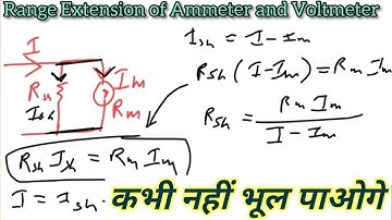 Range Extension of Ammeter and Voltmeter