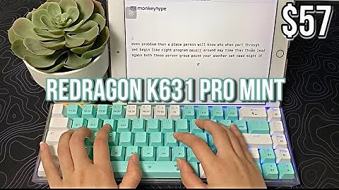 Budget Redragon CASTOR K631 PRO Mint Keyboard Review