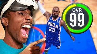 Playing as LEBRON JAMES In VR BASKETBALL!!