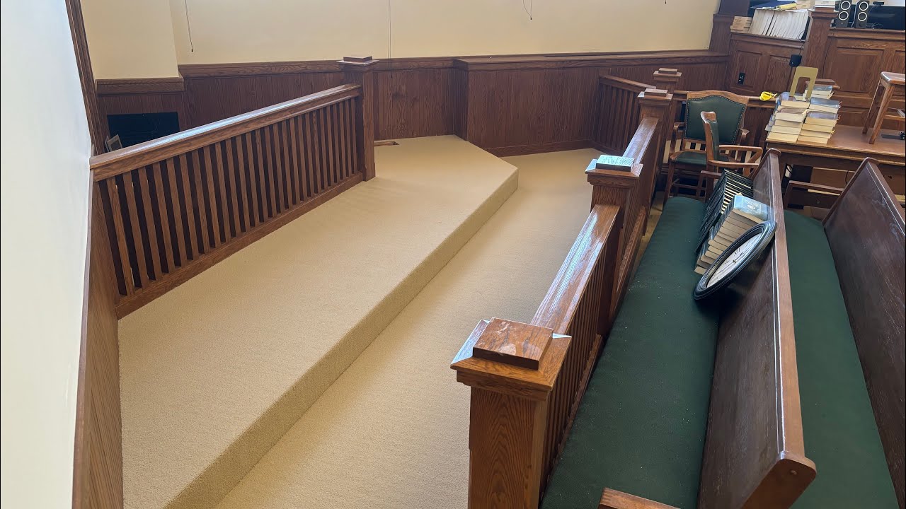 Jury room carpet install #flooring - YouTube