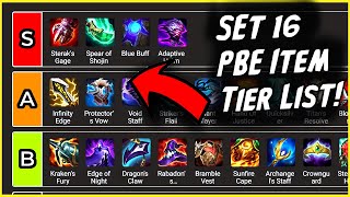 PBE Item Tier List!!! Item Slams & Predictions for TFT SET 16