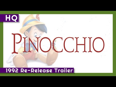 Pinocchio 1940 1992 Re Release Trailer