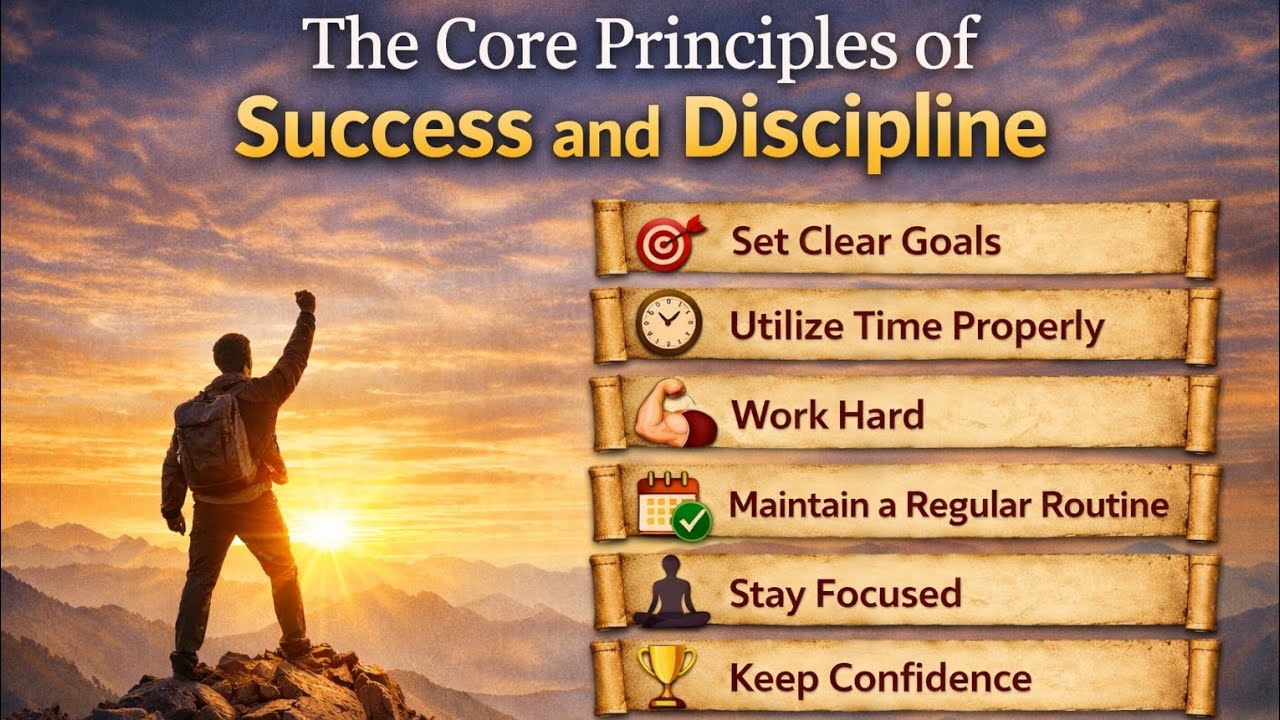 सफलता और अनुशासन के 7 मूल मंत्र|| The Core Principles of Success and Discipline