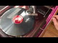 Caruso: Addio mia bella Napoli. Original 78 rpm shellac played on a 1918 Victrola