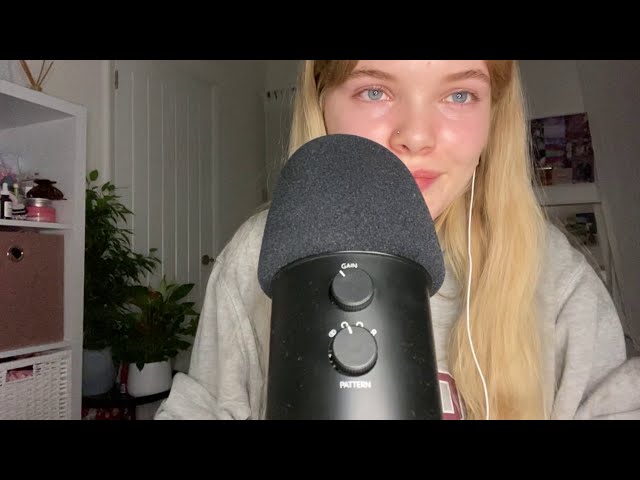 ASMR tapping and mic brushing