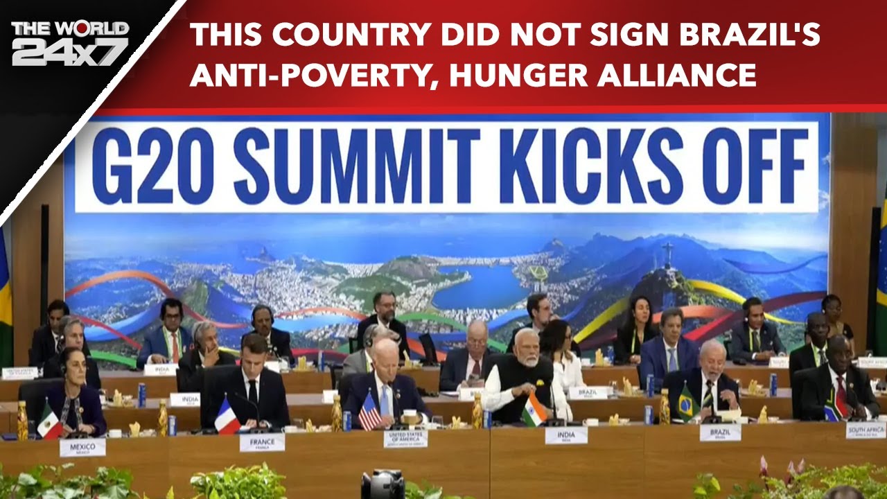 G20 Summit | Brazil Unveils Anti-Poverty, Hunger Alliance At G20 But 1 ...