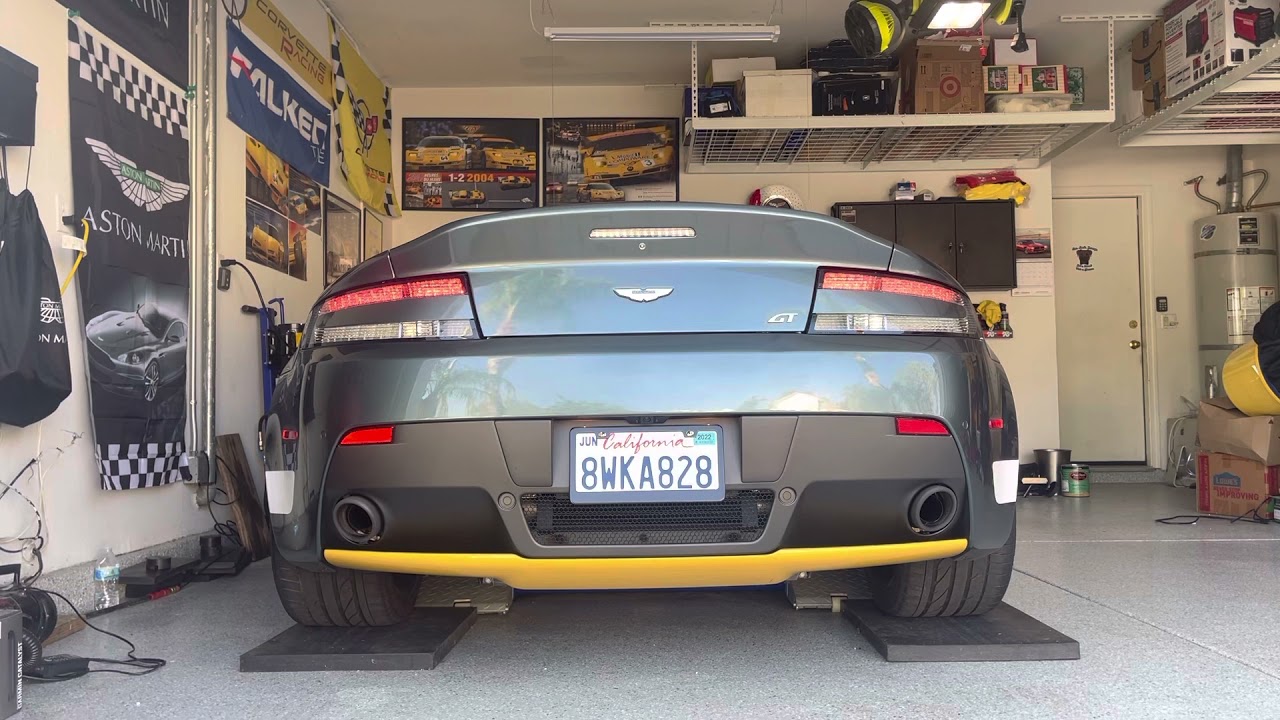 2016 Aston Martin V8 Vantage GT with Fabspeed X-Pipe. Wait for the revs.