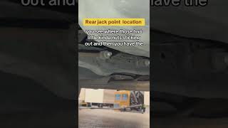 Rear jack point location on a 1998-2002 Toyota Corolla #toyotacorolla