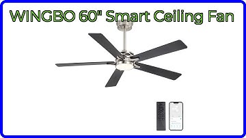 REVIEW (2025): WINGBO 60" Smart Ceiling Fan. ESSENTIAL details.