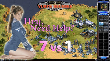 Red Alert 2 - A Path Beyond II Map - 7 brutals vs 1 France