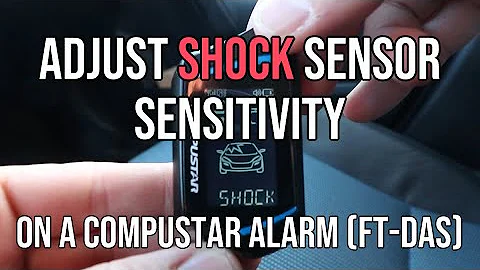 How To Adjust Sensitivity on a Compustar CM7000, FT-DAS Shock Sensor