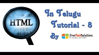 HTML Images in Telugu - Tutorial 8