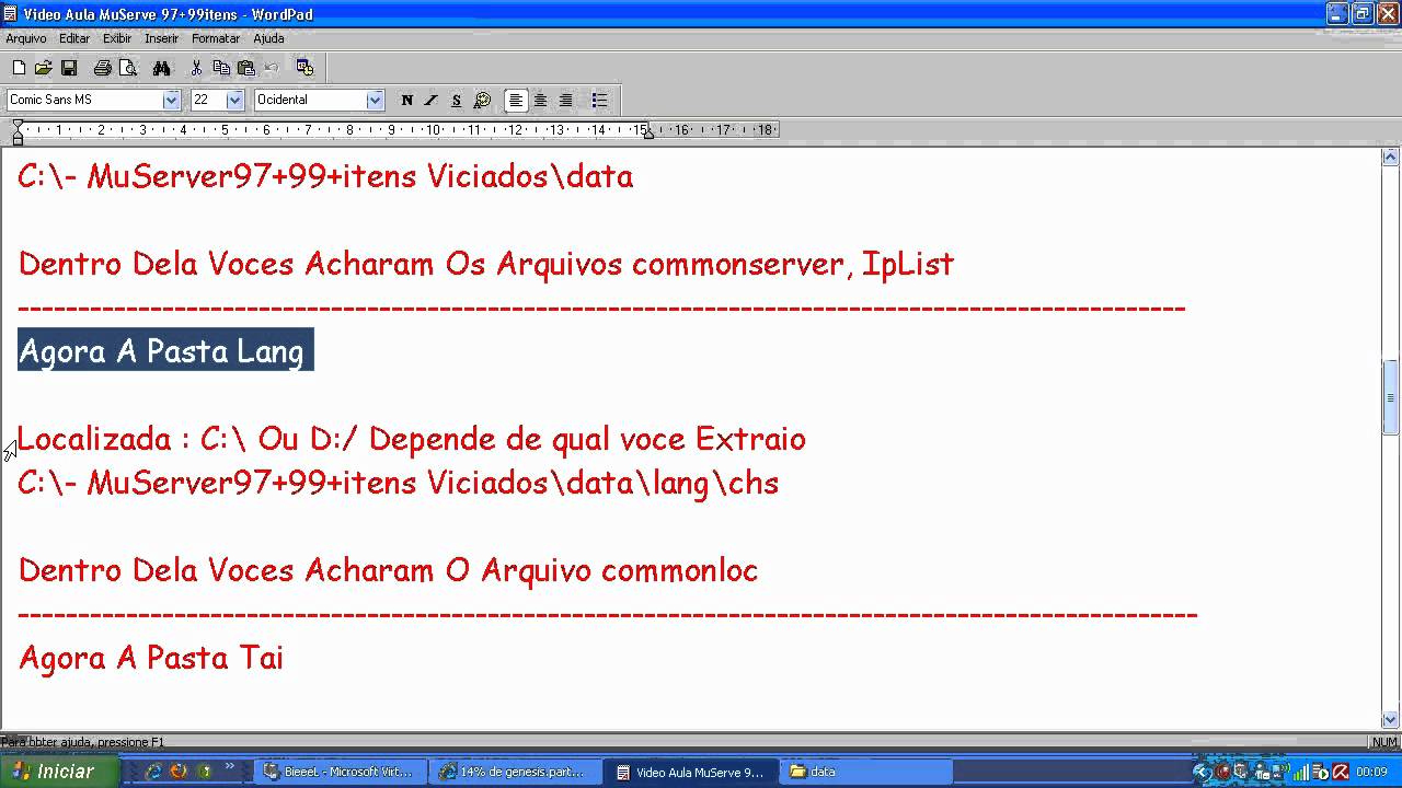 Configurando MuServe 97+99i