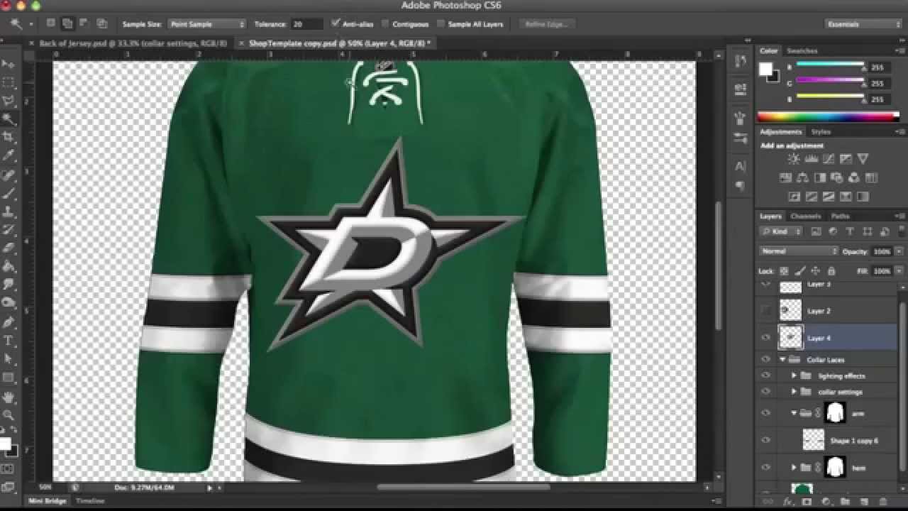 Download Hockey Jersey Template Tutorial: Part 2 - YouTube