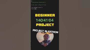 PYTHON MINI PROJECT | Digital Clock | for Beginners #programming #coding #python