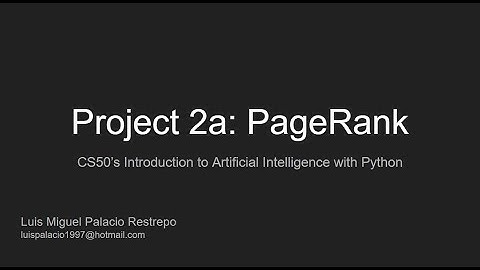 Project 2a: PageRank - CS50