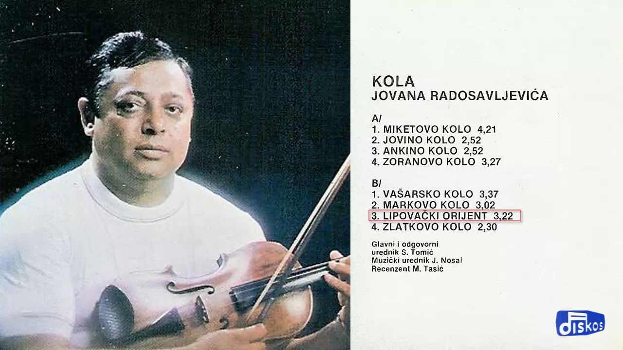 Jovan Radosavljevic - Lipovacki orijent - (Audio 1982)