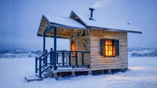 The First Snow at the Wooden House, I Woke Up to a Pure White Morning