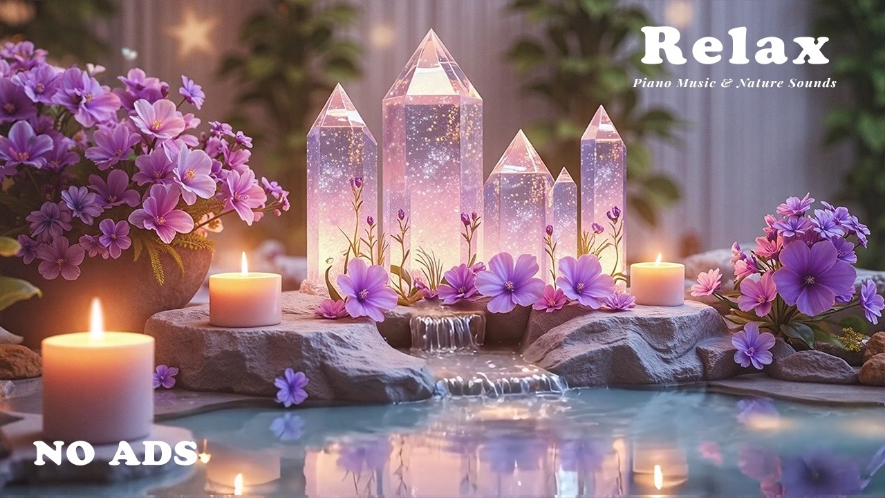 Relaxing Piano with Flowing Water 🌿 Stress Relief, Emotional Healing & Restful Night Sleep