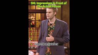 SNL impressions in Front of the actual person #funny