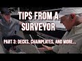 Sailboat buying tips from a surveyor  part 3 decks chainplates  more  sailboat