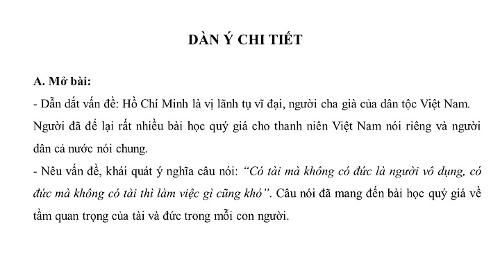 Cách lập dàn ý bài văn nghị luận lớp 11 năm 2024