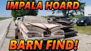 HUGE Impala Hoard Barn Find! The Story of my Best Find Ever, FIVE IMPALAS! (1959 & 1960 Impalas)