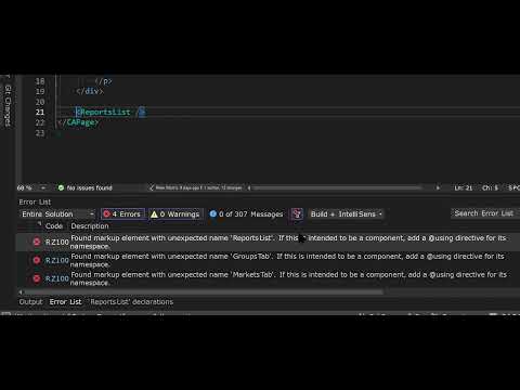 Blazor problem - Component not found
