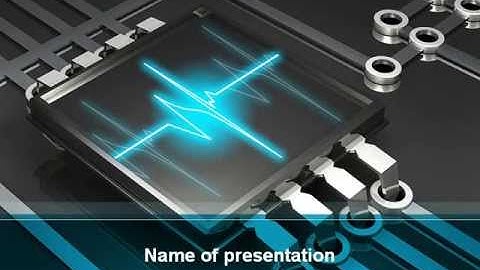 Computer Processor Chip PowerPoint Template by PoweredTemplate.com