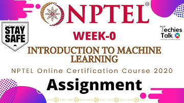 NPTEL  Introduction to Machine Learning Week 0 Assignment Solutions | Swayam 2020