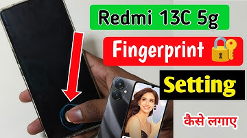 Redmi 13c 5g me fingerprint lock kaise lagaye / how to set fingerprint lock in redmi 13c 5g mobile /